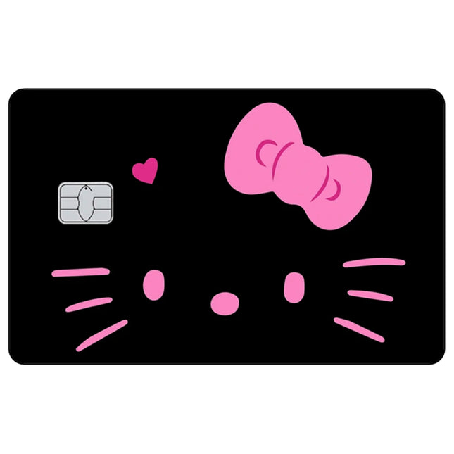 Cute Kitty Matte Sticker Kawaii Anime Credit Card Stickers for VISA MasterCard Bank Debit Card and Other IC Cards Decoration
