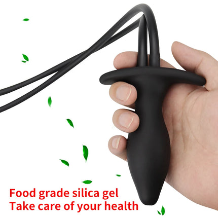 Anal Dilator Water Spray Butt Plug 3 IN 1 Inflatable Anal Plug Prostate Massager Sex Toys for Women Men Enema Cleaner