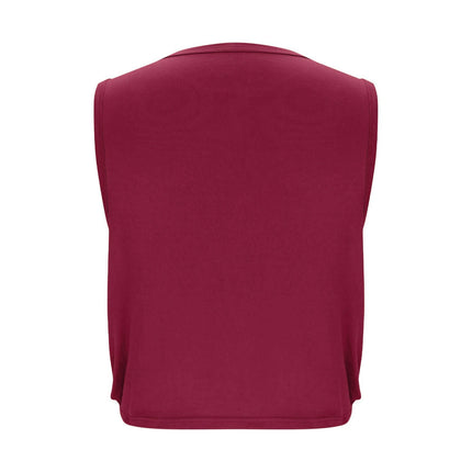 Women Sleeveless Yoga Tops Breathable Blouse Cover Up Gym Workout Cool T-Shirt Running Short Tank Crop Top Athletic Vest