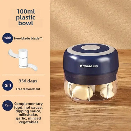 Chigo Meat Chopper Cutting Machine Home Appliance Electric Blender Household Wireless Portable Garlic Pounder Shredder Grinders