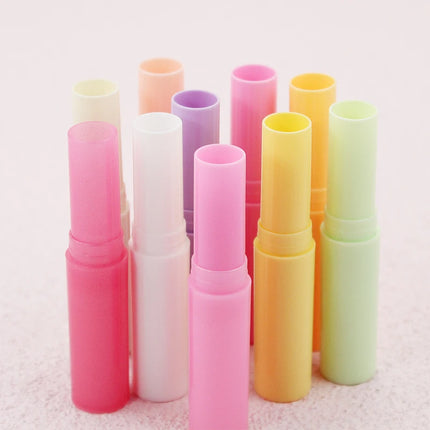 10/50/100pcs 4ml Lip Balm Container With Caps Portable Mini Empty Lip Balm Stick Tube Lipstick Tube Travel Cosmetic Containers