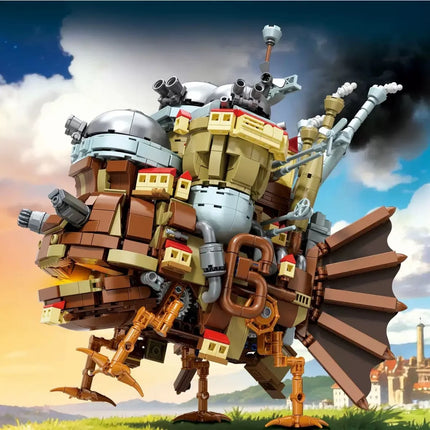 Anime Moving Castle Building Blocks Set, Howls Castle Bulding DIY Model Collectible Toys Birthday Gift for Fans Kids (1513 Pcs)