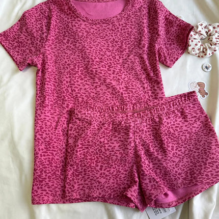 Pink Striped Collection Tshirt Women Simple Casual Cotton Buttons T-shirts Sweet Cute Preppy Style Camisole+Slim Short Pants Y2K