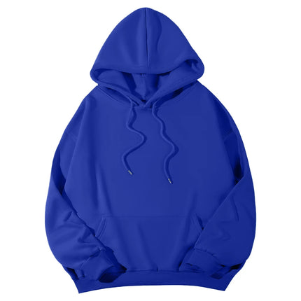 2026 New spring women Fleece Hoodie Solid Color Hooded Korean Fashion Women's Hooded Sports Sweater Casual Loose Pullover Hoodie