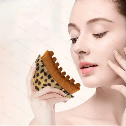 Lymphatic Face Massage Brush -Dry Brushing Contour Tool for Chin/jawline Sculpting | Ergonomic Precision Grip for Fatigue Relief