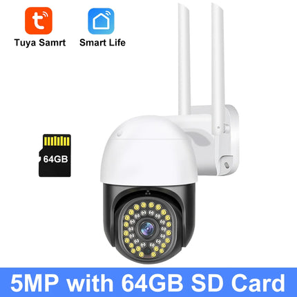 Tuya Smart 10X Zoom Wifi PTZ Camera Outdoor Home Security Video Surveillance 5MP Wireless IP Cameras AI Automatic Human Tracking