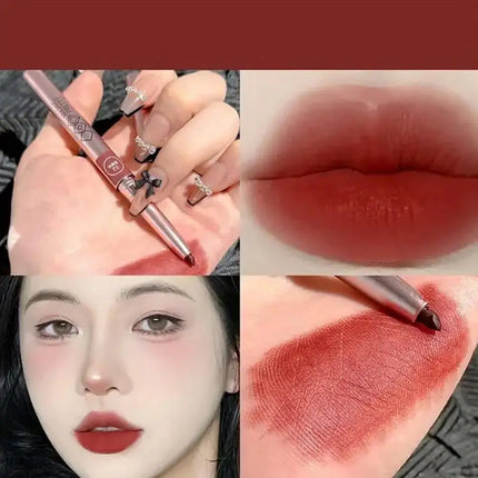 Matte lipliner Long-lasting Automatic Lip Liner Lipstick Lip Pencil Line Pen Beauty Waterproof Moisturizing