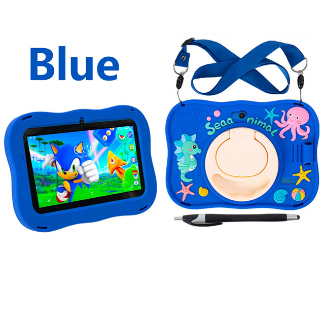 7 Inch Kid Tablet Android 13, 4GB(2+2 Expand) RAM 128GB ROM,Bluetooth,1024x600 LCD 4800MAH Battery,Dual Camera, WiFi Tablet PC