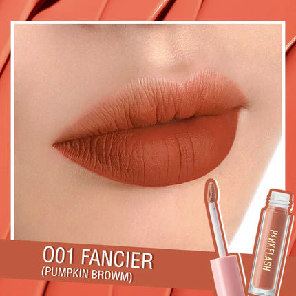 PINKFLASH Lipgloss Matte Lipstick Soft Moisturizing Red Nude Pink Melting Lip Cream Waterproof Makeup Not Fade Lip Gloss Liptint