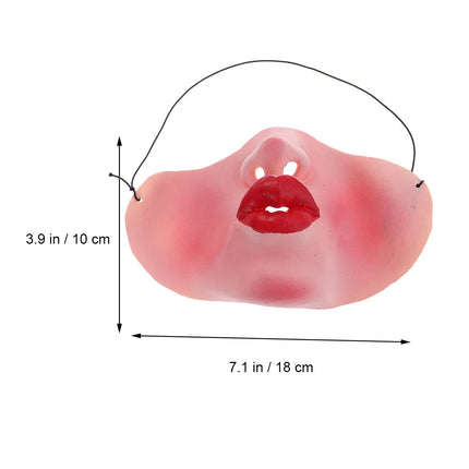 mask Half Face Unique Design No Plastic Smell Comfortable For Cosplay Costume Accessory Funny