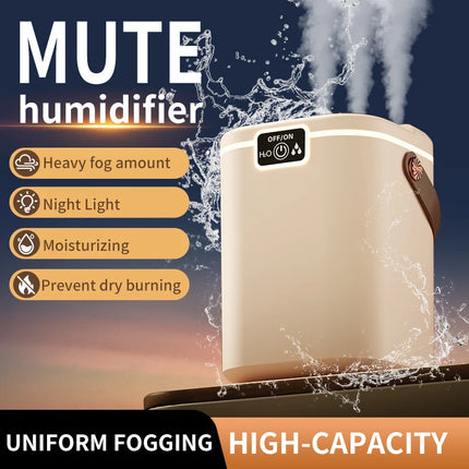 3-hole air humidifier 1.8L capacity spray 4-gear essential oil perfume diffuser with night light 3-nozzle humidifier