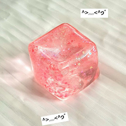 1/2/3P Maltose Cube Stress Squishy Toy Decompression Vent Ice Cube Anti Stress Slow Rebound Polar Light Colorful Squeeze TPR Toy
