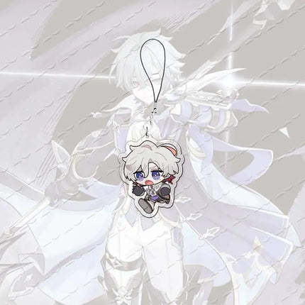 Acrylic lohen illuga Mobile Phone Charms lohen illuga Small Pendant Phone Chain Key Ring Fans Gift