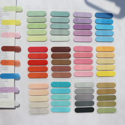 100 Sheets Transparent Sticky Notes Self-Adhesive BookMarker Annotation Reading Book Clear Tab Kawaii Cute Stationery
