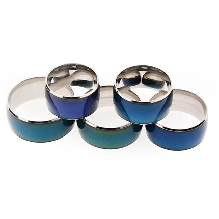 Stainless steel color changing lock ring adult sex toy metal lock ring male penis exercise ring
