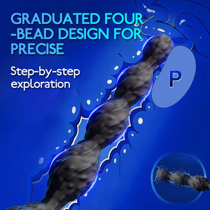Remote Control Anal Bead Vibrator 7 Vibration Modes Prostate Massager Vibrating Butt Plug Adult Sex Toys for Men Women