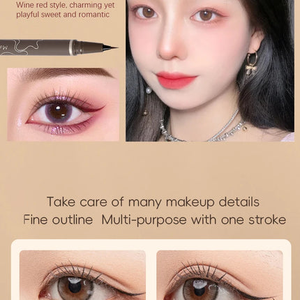 Smooth Very Fine Eyeliner Pen Longacting Quickdrying Waterproof Eyeliner Pen Suitable For Beginners Girls Holiday Gifts