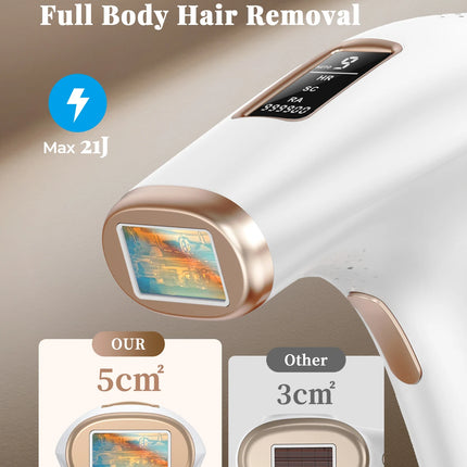 Haarlosy IPL Devices Hair Removal Laser Painless Hair Removal Device with HR/SC/RA, 9 Levels, 999,900 Flashes at Home for Women