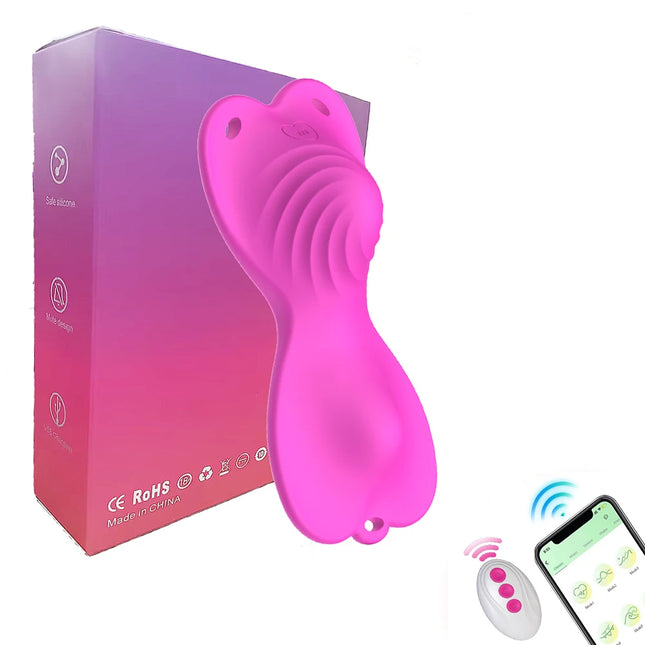 APP Remote Control Butterfly Vibrator Wearable Dual Motor Vibrating Vagina Clitoris Stimulator Sex Toys Adults Masturbation