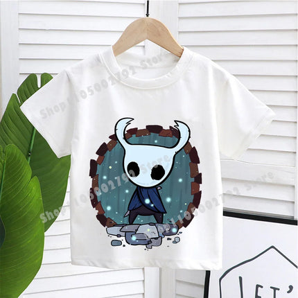 Hollow Knight Kids T-shirt Summer Children Game Cotton Short Sleeve Tops Boys Anime Fashion Cute Tees Girls Casual Clothes Gifts