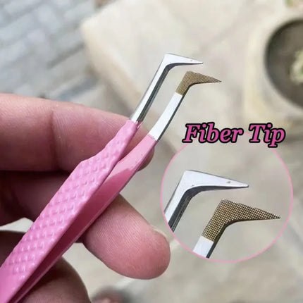 Lash Tweezers with Fiber Tip Tweezers for Eyelash Extensions Fiber Tips Eyelash Tweezers Eyelash Extensions Lash Tweezers