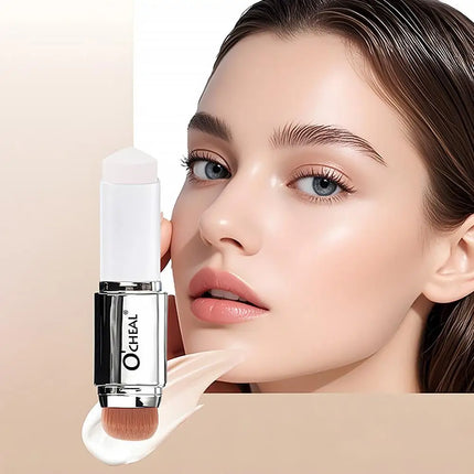 O'CHEAL Temperature Changing Foundation Stick Facial Coverage Blemishes Pores Double-Headed Face Matte Makeup Foundation Cream