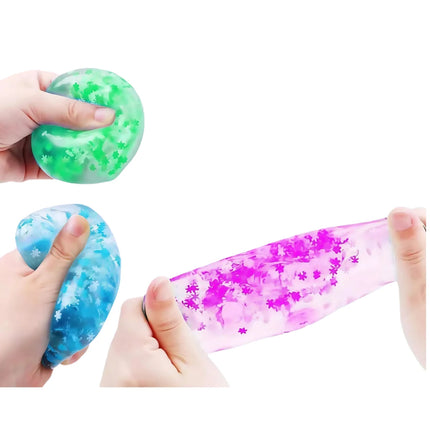 Squishy Maltose Snow Ice Cube Stress Balls Stress Balls for Adults Anxiety Relief Funny Stress Calming Toys