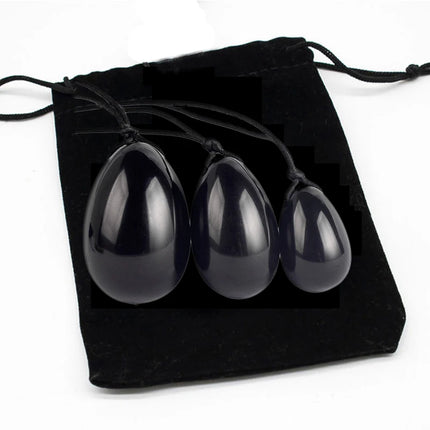 3pc/4pc Yoni Egg Women Kege Exercise Ball Set Natural Jade Stone Yoni Wand Train Pelvic Muscles Vaginal Massage Wellness Health