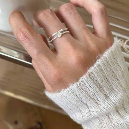 925 Sterling Silver Heart Ring / Bague Argent 925 Cœur Ajouré