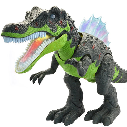 Large Electric Dinosaur Toy Jurassic Park World Walking Dinosaur Robot With LED Light Sound Tyrannosaurus Rex Toys For Boys Kids