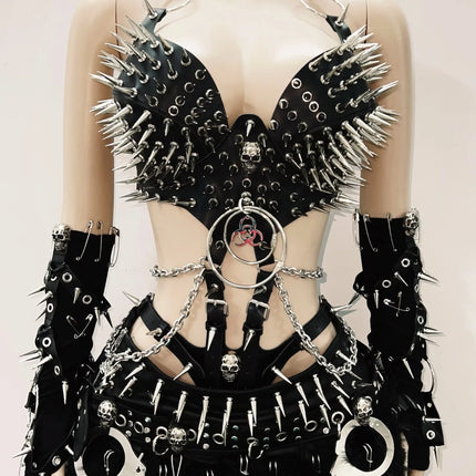Gothic Tank Tops Punk Tank Tops halter topy2k clothes y2k crop top gothic clothes y2k top rivet Tank Tops Skull top vintage top