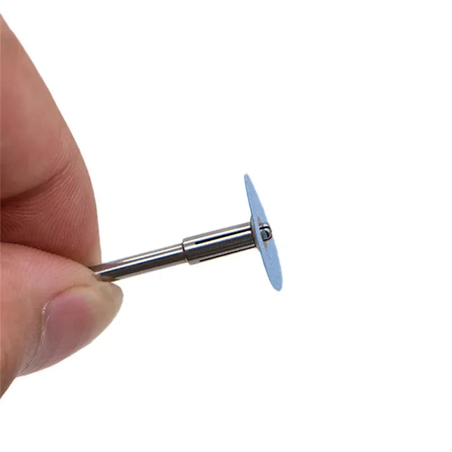 Dental Finishing Polishing Discs Set for Gross Reduction Contouring Teeth Whitening with Mandrel Stripes