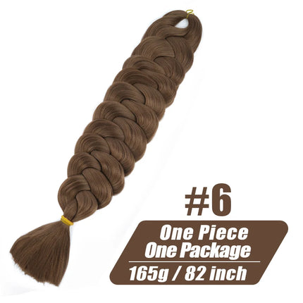 82 Inch XP Crochet Jumbo Braiding Hair Long Kanekalon Synthetic Braids Crochet Hair Extensions Pre Stretched  For Black Women