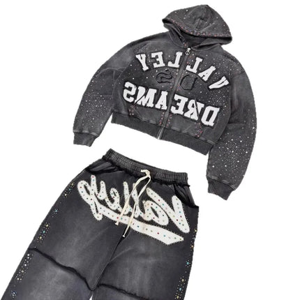 valley dreams hoodie Dark Style Men's and Women's Loose Casual Design with a Sense of Hygiene, Hooded Sweatshirt and Retro Style