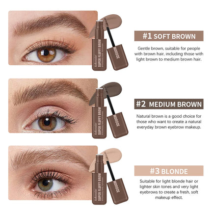 Superfluff Volumizing Brow Mousse Tint for Eyebrows Tinted Brow Gel  Brown Long Lasting Waterproof Eyebrow Tattoo  Dye Cosmetics