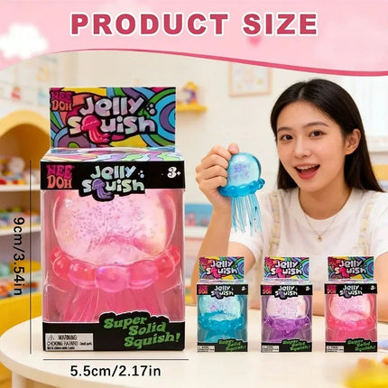 Schylling Needoh Fuzz Ball Jellyfish Squishy Blind Box Soft Stress Relief Squishies Toy Cute Relaxing Squeeze Sensory Toy ******