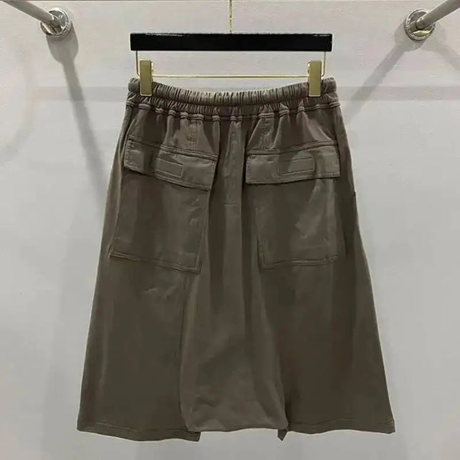 HKSH Summer New Men's Tide Y2K Original Design High Street cotton Fashion Punk Dark Casual Loose Cropped Pants Shorts Ins HK5611