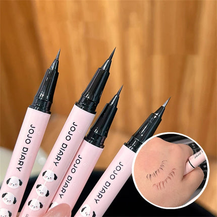 Quick-dry Eyeliner Pencil Makeup Lasting Smooth Ultra Thin Black Brown Matte Eye Liner Waterproof Liquid Eyeliner Pen Cosmetics