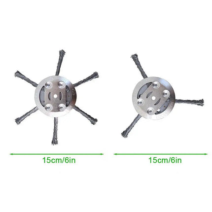 Universal Grass Trimmer Head Steel Wire Wheel Brush Disc Garden Trimmer Head Weed Weed Brush Cutter Head Lawn Mower For Garden