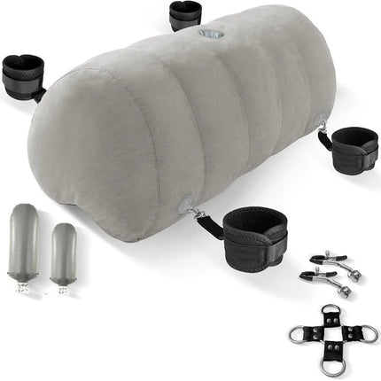 Sex Pillow Couples Sex Toys, SM Product Heart Shaped Inflatable Cushion Furniture for Bedroom Dildo Mount, Cross Strap, Nipple C