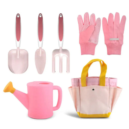 Gift Candy Color Garden Tool Set Shovel Trowel Children Planting Tool Kit Fork Watering Can Garden Loosening Soil