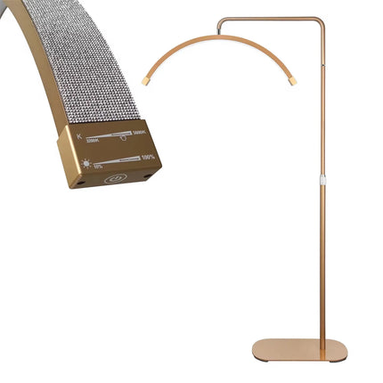 FOSOTO Overseas Warehouse LED Video Light Half-moon Fill Light Lash Nail Desktop Light For Beauty Eyelash Tattoo Makeup
