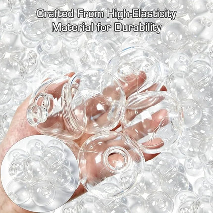 Clear TPR Empty Squeeze Ball Skin Casting Mold Round &Turtle Shape DIY Toy Making Shell Elastic Blank Mold for Stress Relief Toy