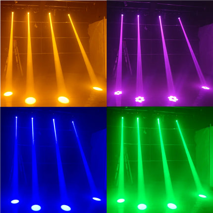 4PCS/Dj lights Mini LED Moving Head 150W Beam+Spot+ 18 Rotating Prisms Dmx disco lights Stage Effect Light Disco Dj Bar Lights