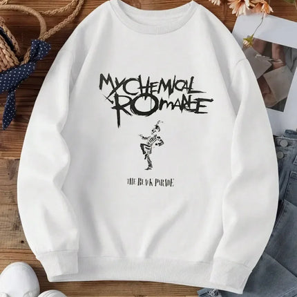 My Chemical Romance Mcr Band Printed Autumn Winter Hoodies Loose High Quality Comfortabled Punk Emo Rock Fashion Women's Tops