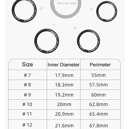 R08 Smart Ring with Charging Control Function Men Women Health Sleep Heart Rate Monitoring IP68 5ATM Waterproof Multi-sport Mode