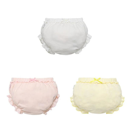 3 Piece/Lot Kids 100%Cotton Panties Girl Baby Infant Newborn Fashion Solid Cute Bow Striped Dots Underpants For Children Gift CN