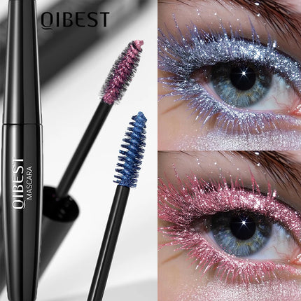 Waterproof Pink Diamond Glitter Mascara Shiny Sequins Eyelashes Quick Dry Lasting Curling Thick Sparkling Mascara Shimmer Makeup
