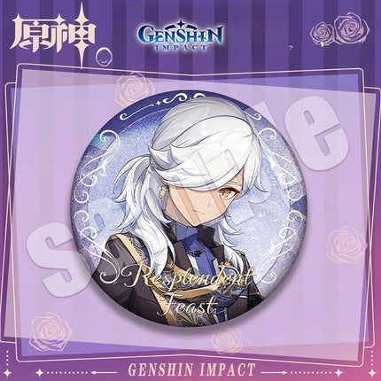 Genshin Impact Anime Merch Pendant Dadalia Qingqing Diluc Sano Yae Shenzi Badge Fans Collectible Accessories for Backpack Hoodie