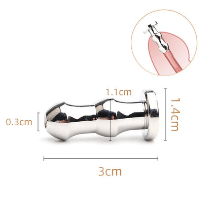 Metal Hollow Urethral Plug Gay Sounding Sounding Rod Penis Dilator Urethral Stimulator Adult Sex Toys for Men Catheter
